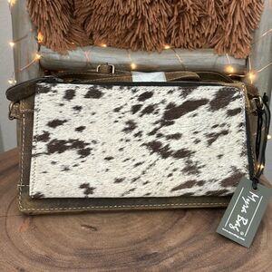 Myra Brazos Bluff Leather & Hairon Wallet